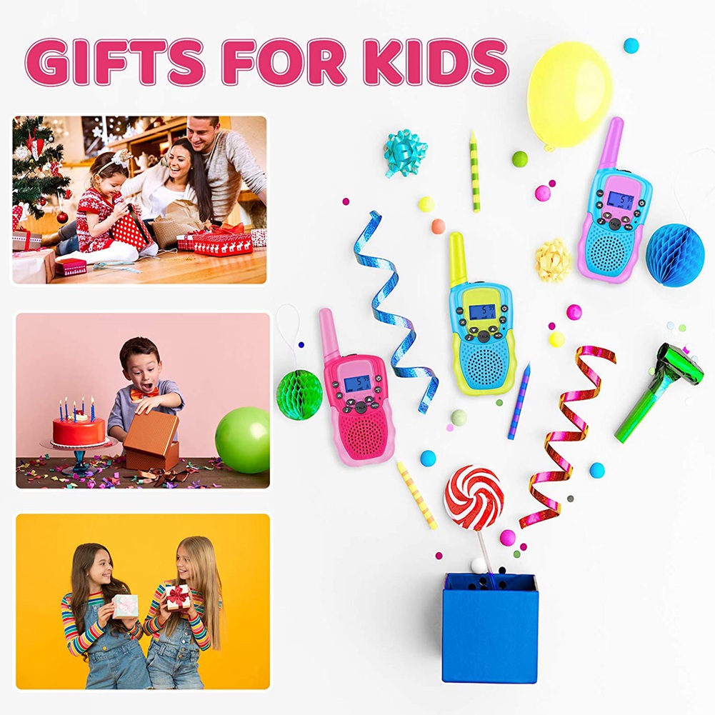 3 PCS Walkie Talkies for Kids, - đánh giá và giá Kids Outdoor Vehicles