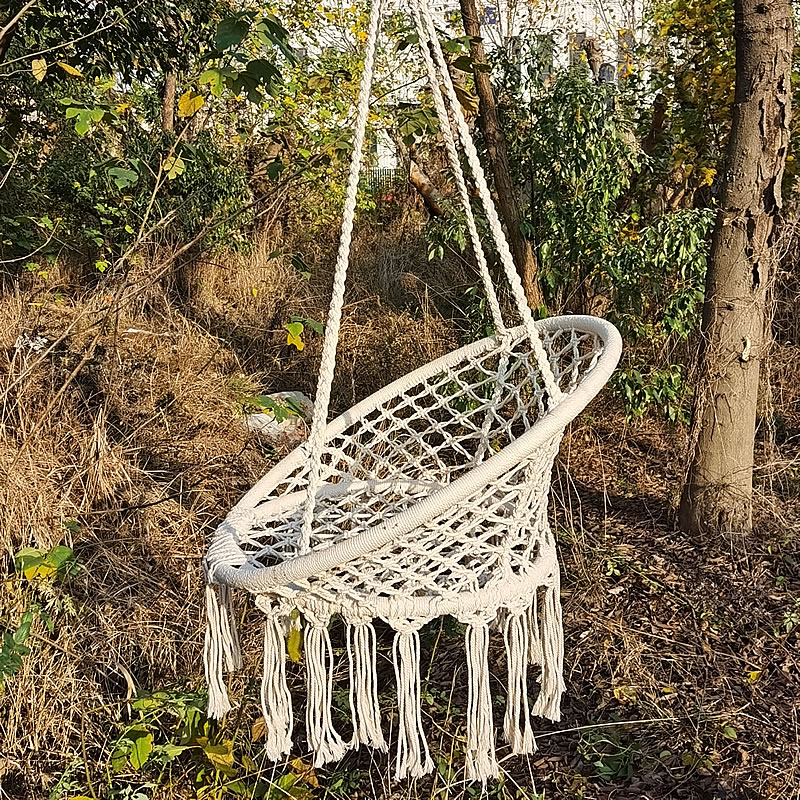 Năm 2021 Bắc Âu Tay Dệt Kim Tr - đánh giá và giá Kids Outdoor Swing Chair