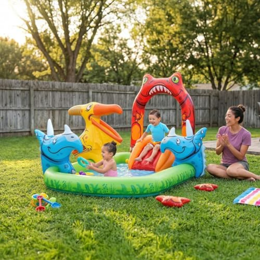 Outdoor water play center for  - đánh giá và giá Kids Outdoor Inflatable Water Slide